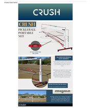 CRUSH Pickleball Portable Net